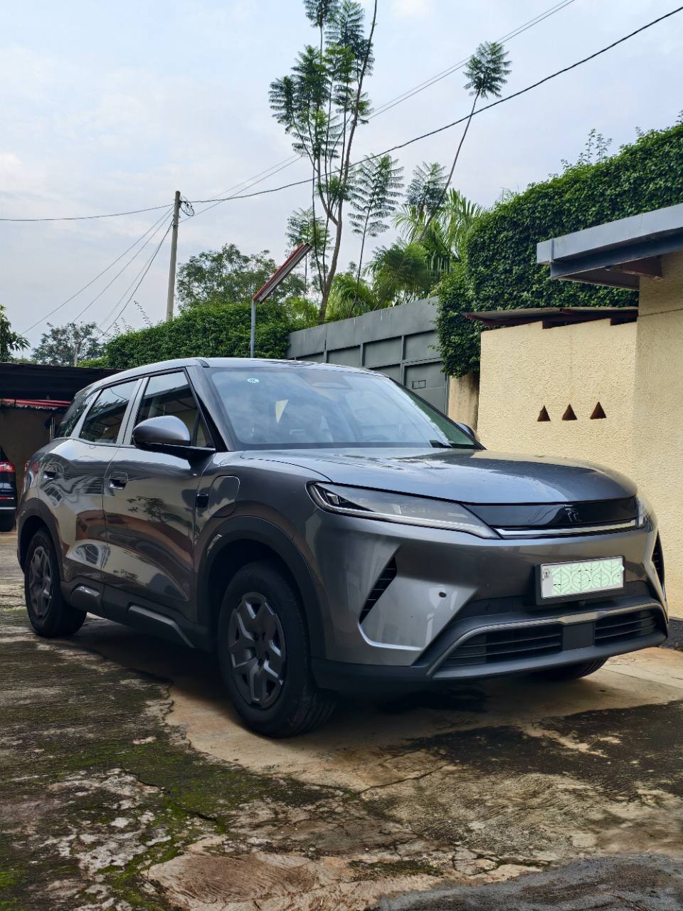 The client’s 2025 BYD Yuan Up before upgrading to a Kia EV5
